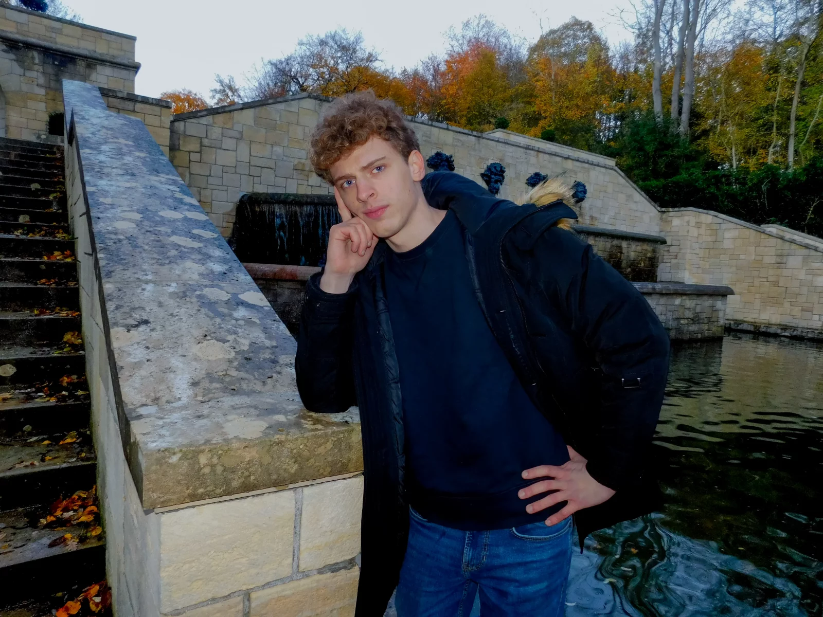 Geoffray Oudot pose pour la photo